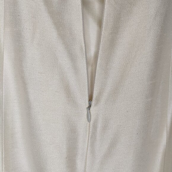 Watters Vintage Wedding Dress Off the Shoulder Timeless Sheath Gown Ivory Size 8 - Picture 7 of 11